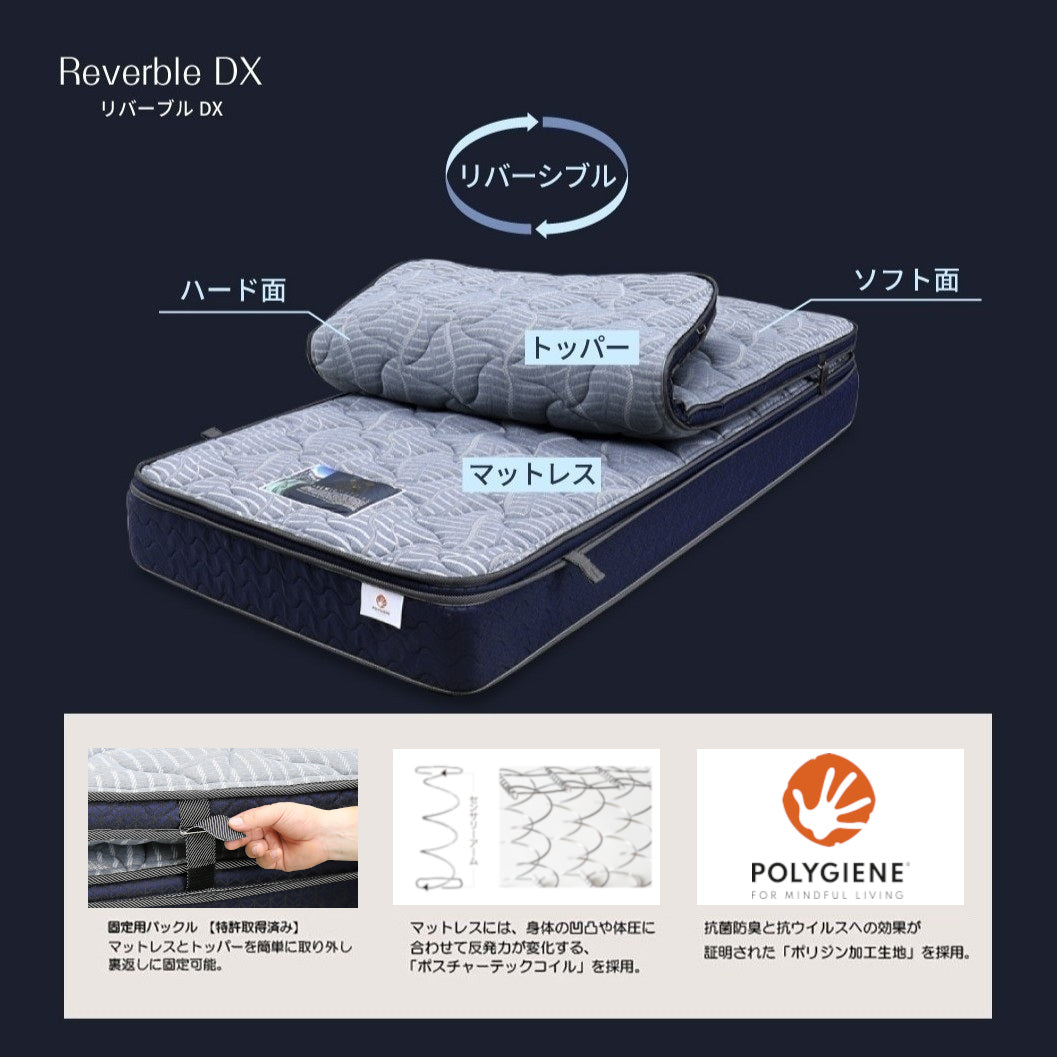 リバーブルDX トッパー+マットレスセット – シーリー公式 SLEEP SELECT